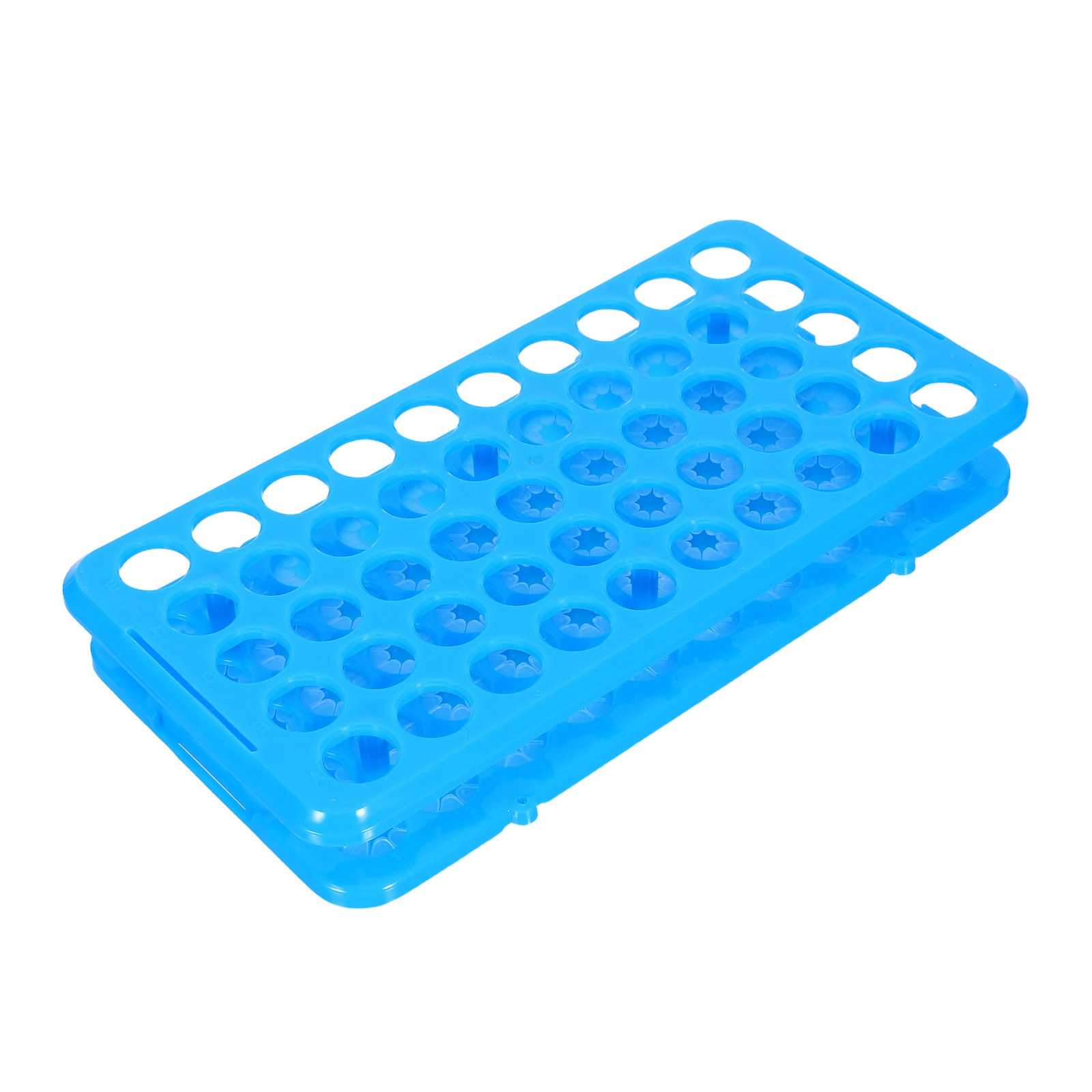 50 ثقوب البلاستيك أنبوب اختبار رف Microcentrifuge قارورة حامل مختبر عينة حامل منصات المضادة للانزلاق تصميم مدمج دائم