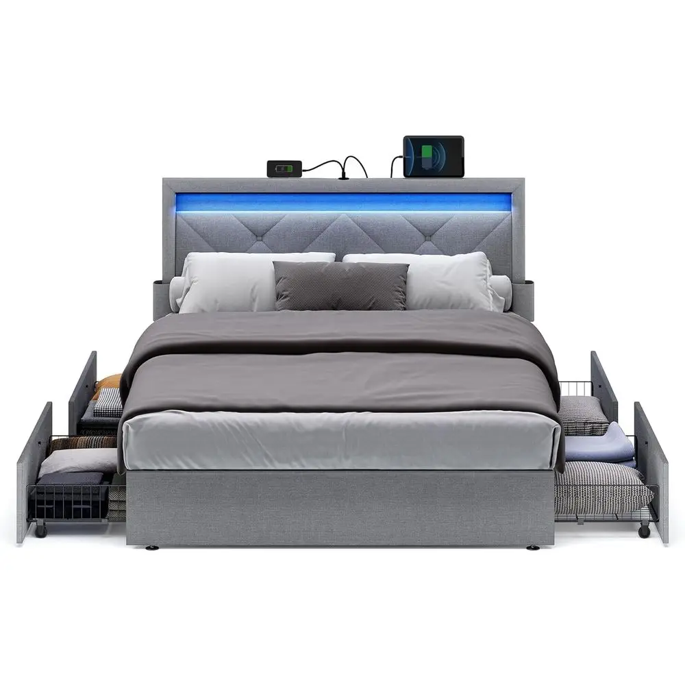 Led Bed With Full S…