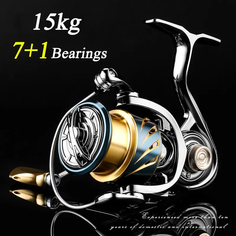 

Spinning Fishing Reel 2000/3000/4000/5000/6000 High Drags Saltwater Stainless Metal Coils Series Left/Right Hand Spinning Wheel