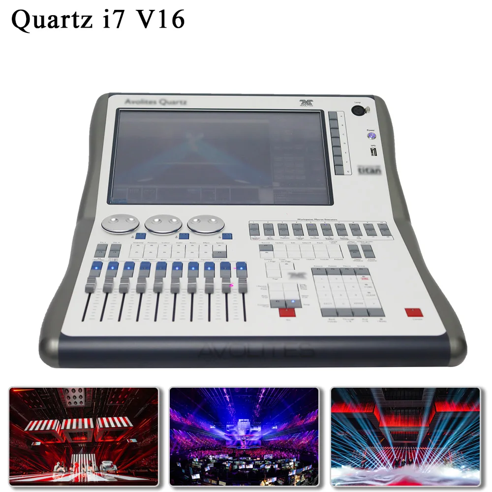 Quartz i7 Titan V16 System DMX Controller Command wing For Stage Lighting Control Party Decoration Wedding Stage Lights Console