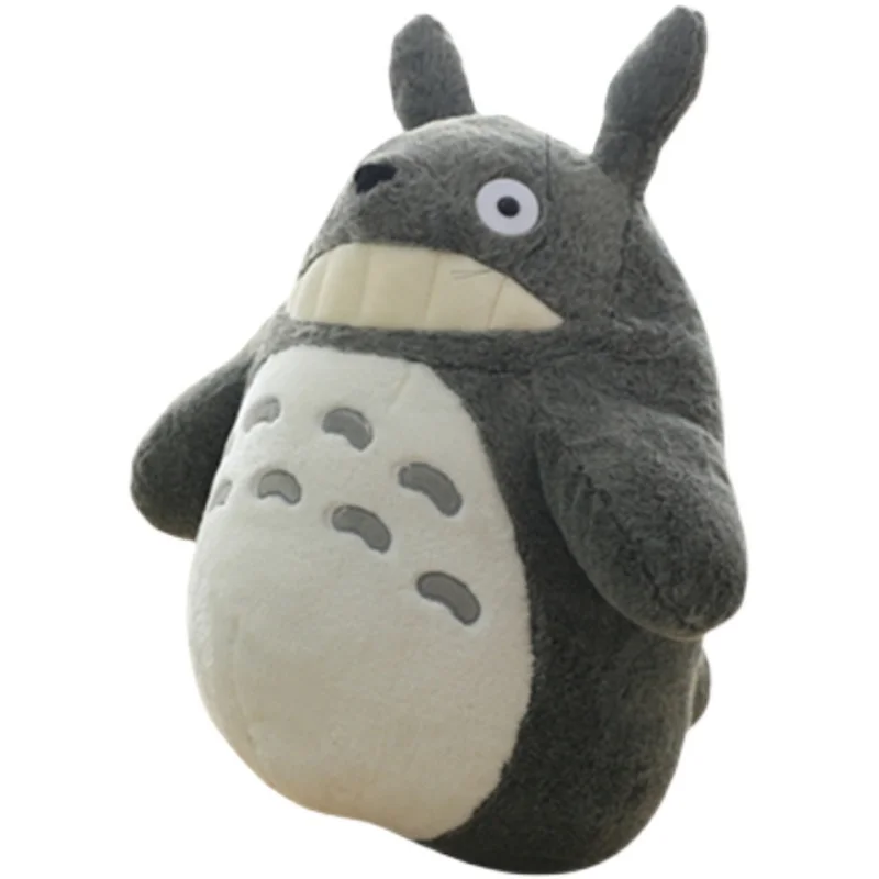 Süße japanische Totoro-Rückenkissen, Totoro-Plüschpuppe, weiche Stofftier-Dekoration mit Kissen, Geburtstagsgeschenke für Kinder und Mädchen