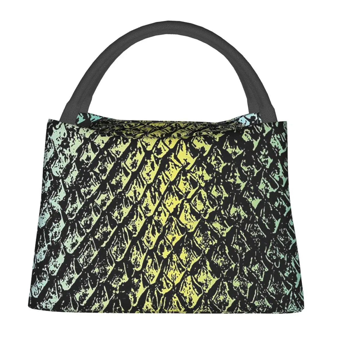 Snake Skin Alligator In Artwork Print Lunch Bags Bento Box Resuable Lunch Tote Picnic Bags Thermal Bag for Woman Girl Office