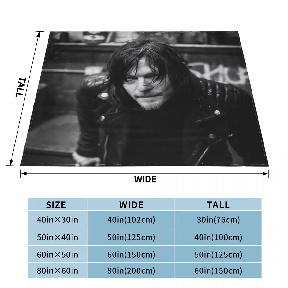 Norman Reedus An Ultra-Soft Micro Fleece Blanket