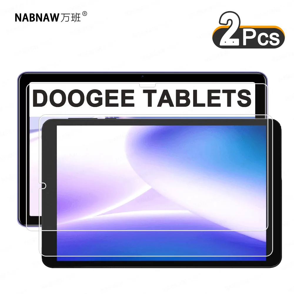 

2 Pieces HD Scratch Proof Screen Protector Tempered Glass For DOOGEE T20mini T10Plus T10Pro T10E T10S T20S T30Pro Tablet Film