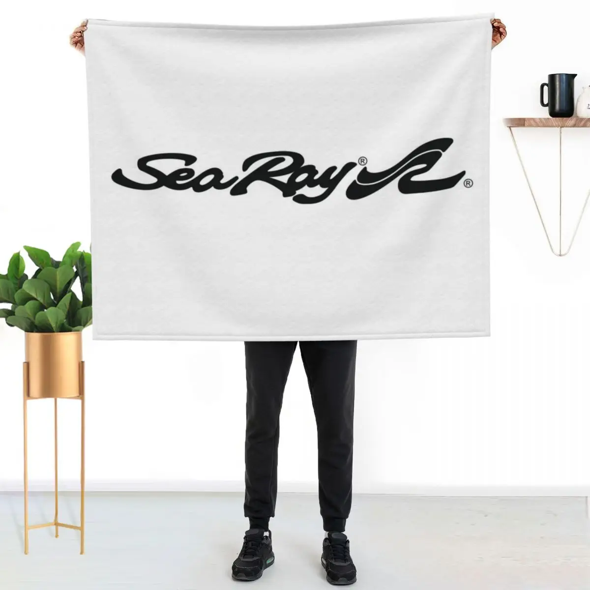 SeaRay Boats logo Throw Blanket halloween Thermal For Decorative Sofa Single Sofas blankets and throws Blankets