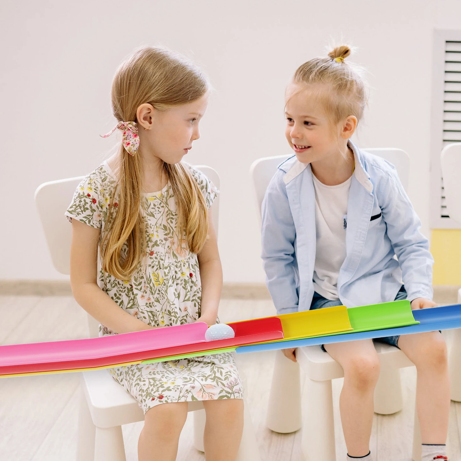 

1 Set U-Shaped Groove Passing Game Outdoor Team Relay Play Educational Fun Activity Kindergarten Plastic Coordination Funny