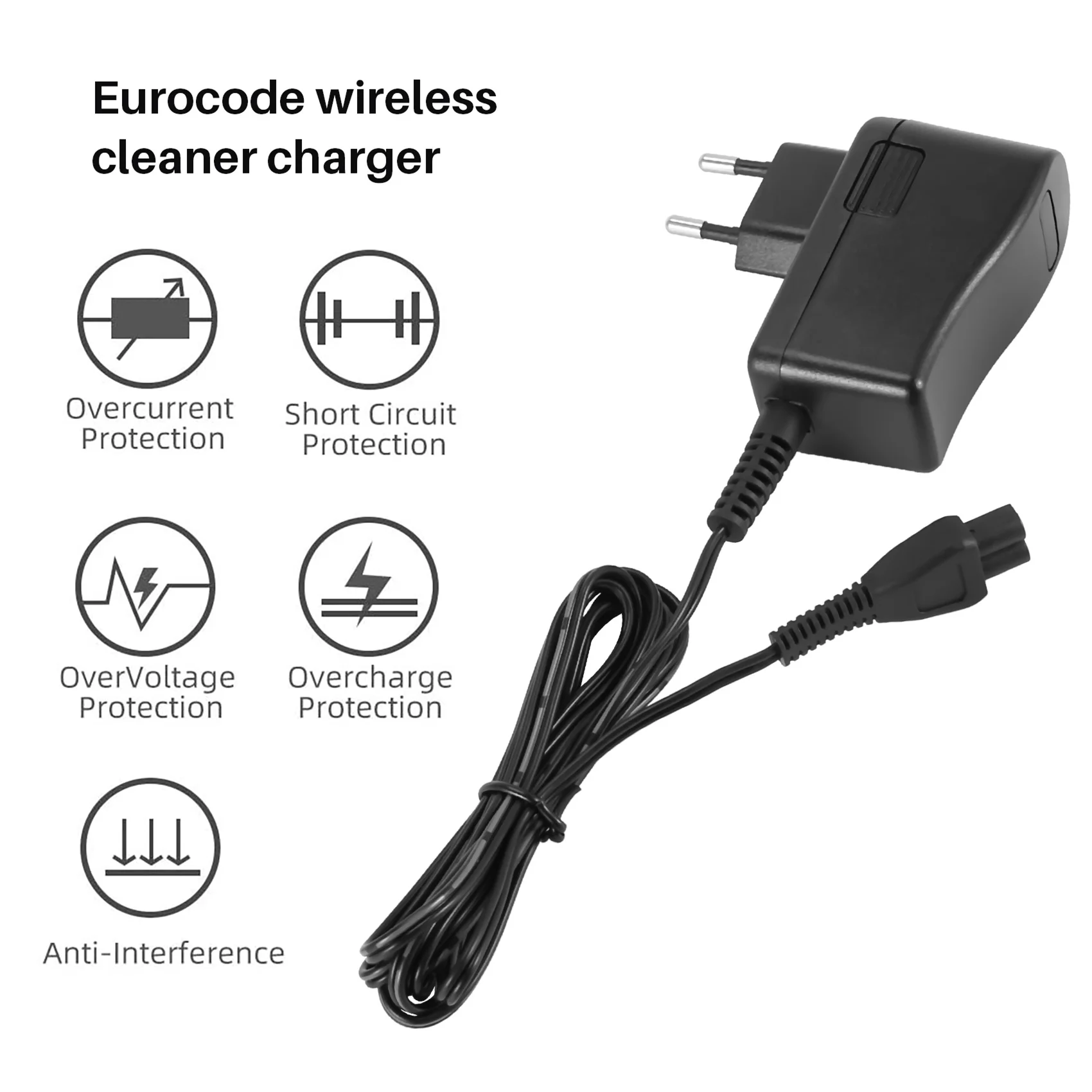 Intelligent Charger Power Supply for Karcher FC3 FC3D Wireless Cleaner Charger, EU Plug