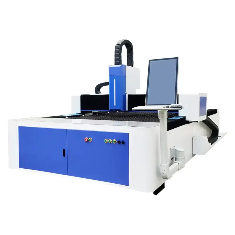 LeiShe Small 3-Axis Water-Cooled Fiber Cutting Machine 1000W/1500W/3000W AI/PLT/BMP Support for Industrial Metal