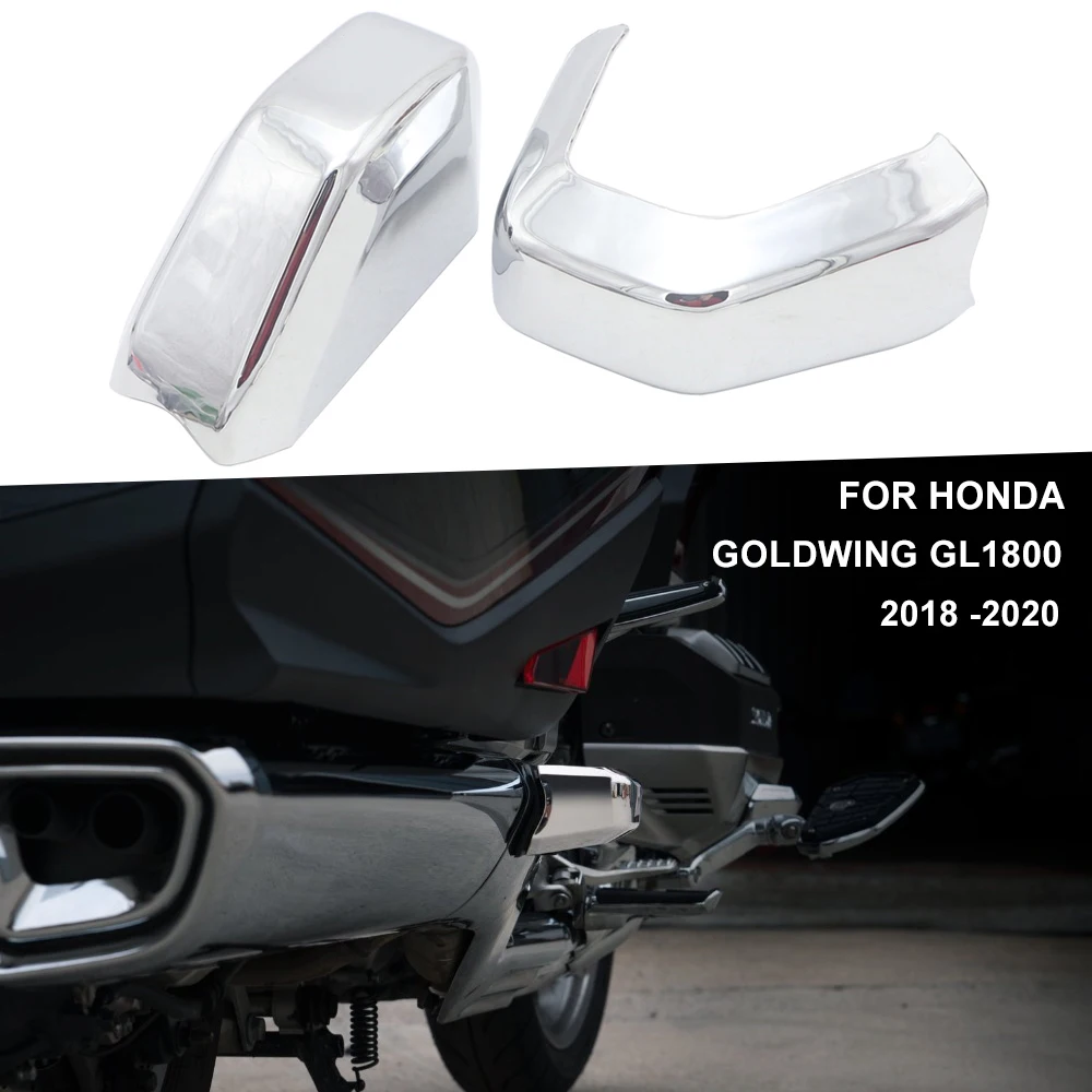 For Honda GoldWing 1800 GL1800 2018 2019 2020 Saddlebag Guard Covers Chrome Decorative Frame Chrome Saddlebag Guard Cover