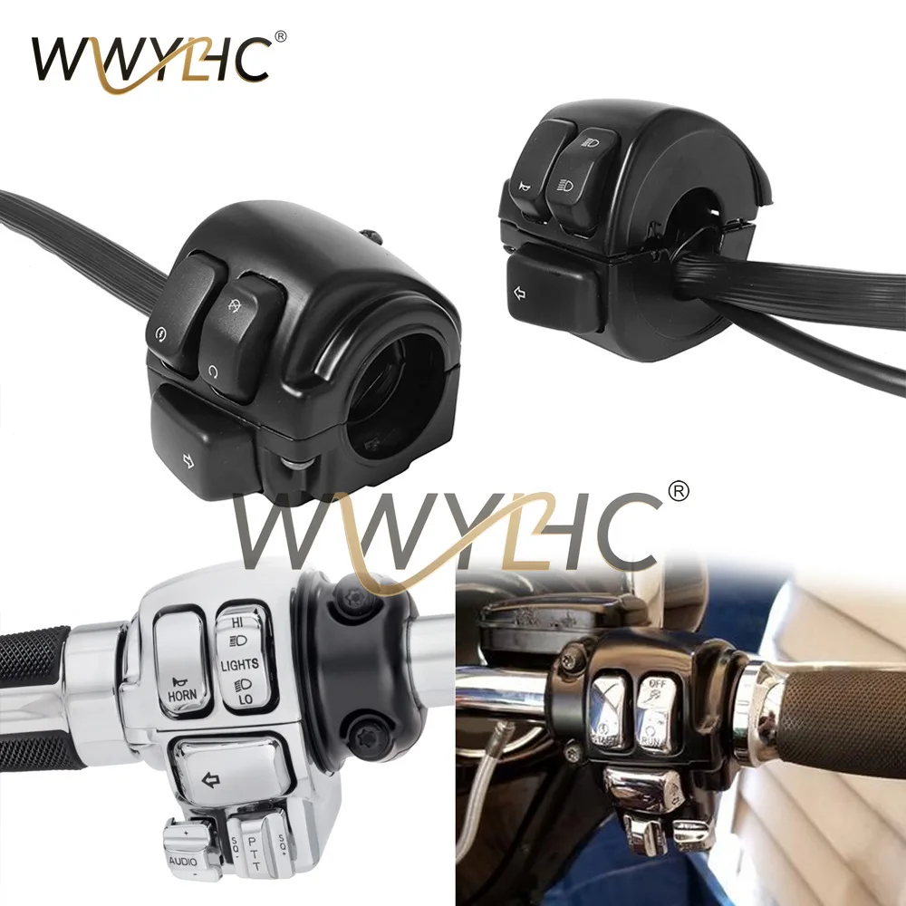 Motorcycle Modification Accessories 25MM Power-off Headlight Horn Left and Right Seat Switch Assembly