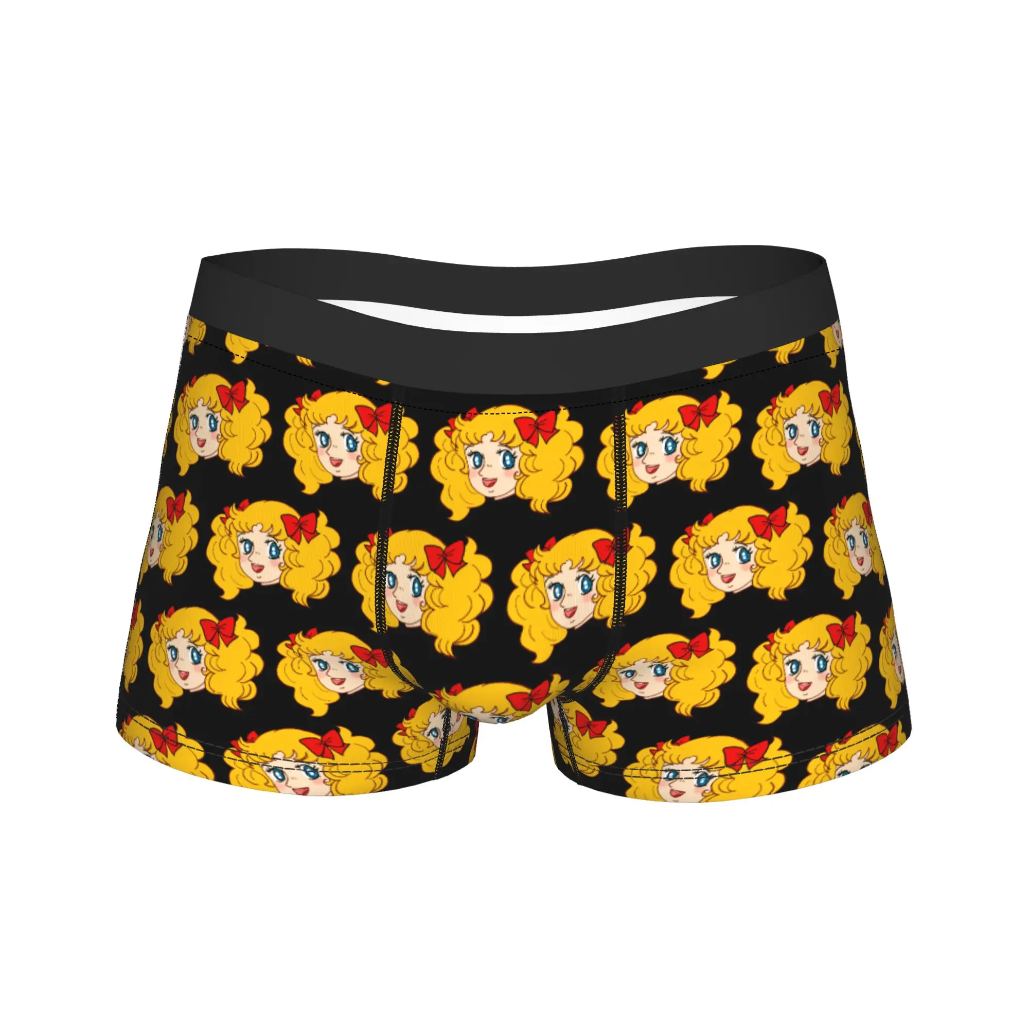 

Мужские трусы-боксеры Candy Candy в японском ретро-стиле, с аниме-манджинами, сексуальные, дышащие, больших размеров