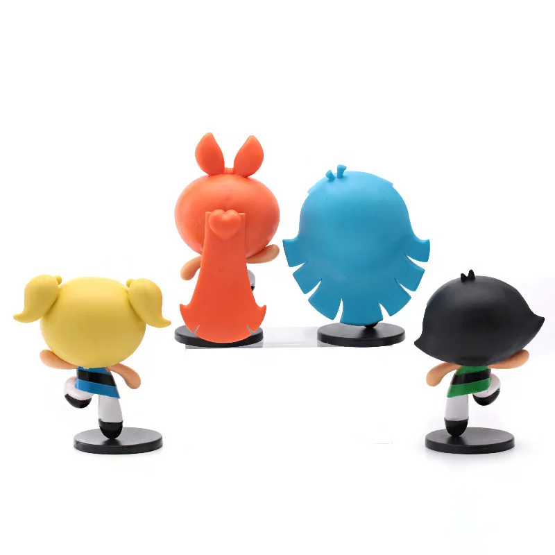 4style the Powerpuff girls blossom bubbles buttercup Childhood animationmodel anime action figure 9cm toys