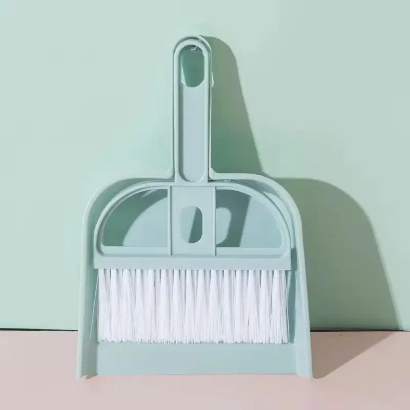 Desktop & Keyboard Cleaner Set, Mini Broom for Crumbs & Dust. Small Dustpan, 20x16cm, Office Use