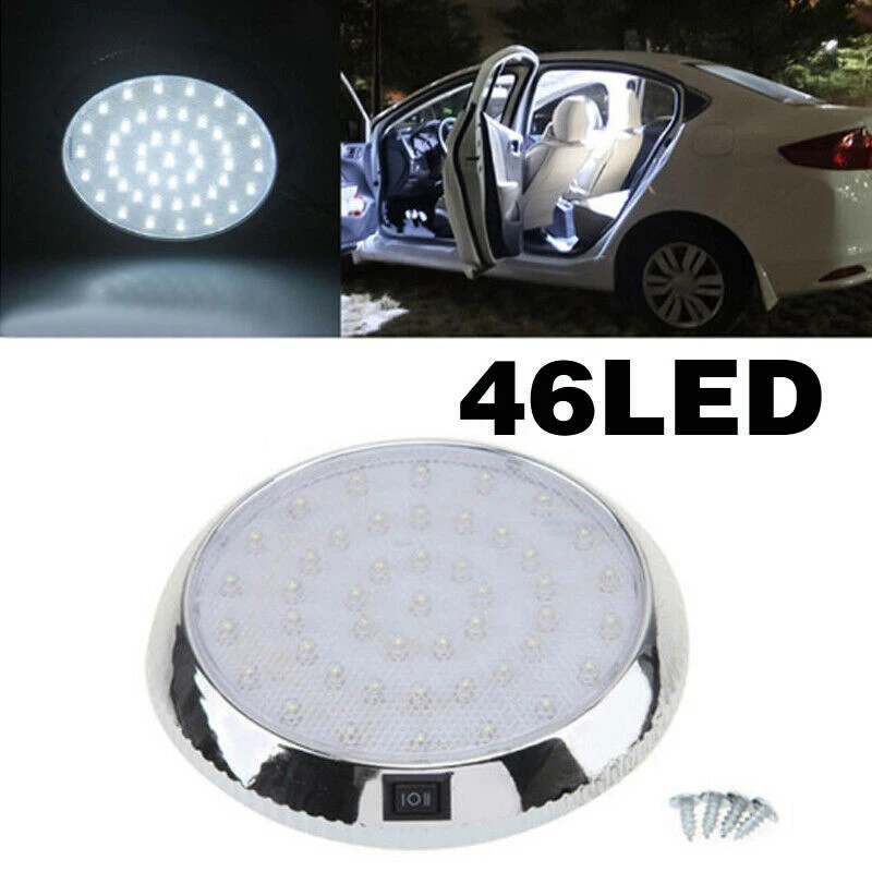 46 LED Vehicle Car Interior Roof Light 12V Ceiling Cabin Reading Car Light Interior Lamp Auto Decoration Lights Accessories