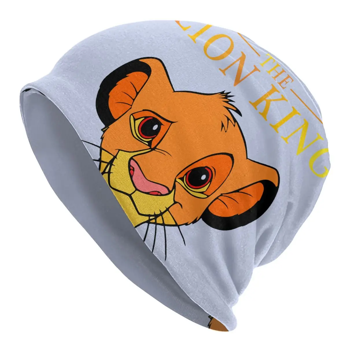 Disney｠The Lion King｠Film Skullies Beanies Caps Simba Head Classic Thin Hat Autumn Spring Bonnet Hats Men Women's Unisex