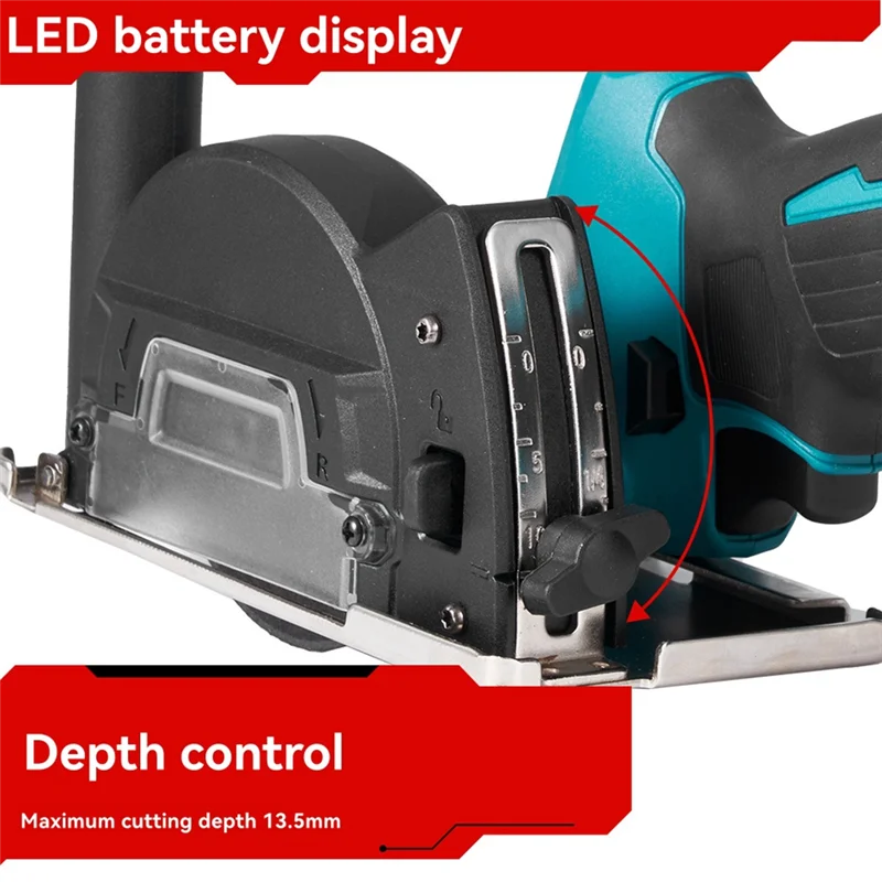 A27F-76MM Borstelloze Draadloze Elektrische Haakse Slijper Slijpen Snijden Polijstmachine Power Tool Voor 18V Batterij