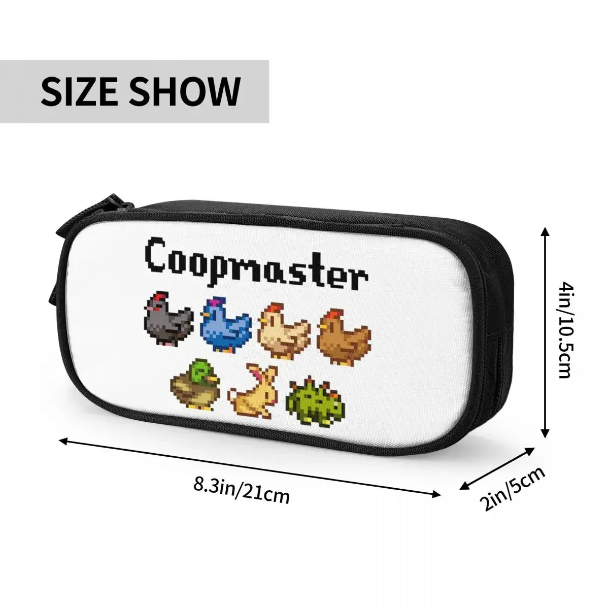 Stardew Valley Coopmaster Coop Animals مقلمة تخزين كبيرة أكياس القلم صندوق القلم قلم رصاص الحقيبة للبنين بنات القرطاسية #4