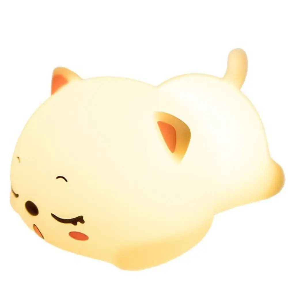 Colorful Atmosphere LED Night Light Soft Silicone Material Rechargeable Battery USB Rechargeable Lamp Remote Operation