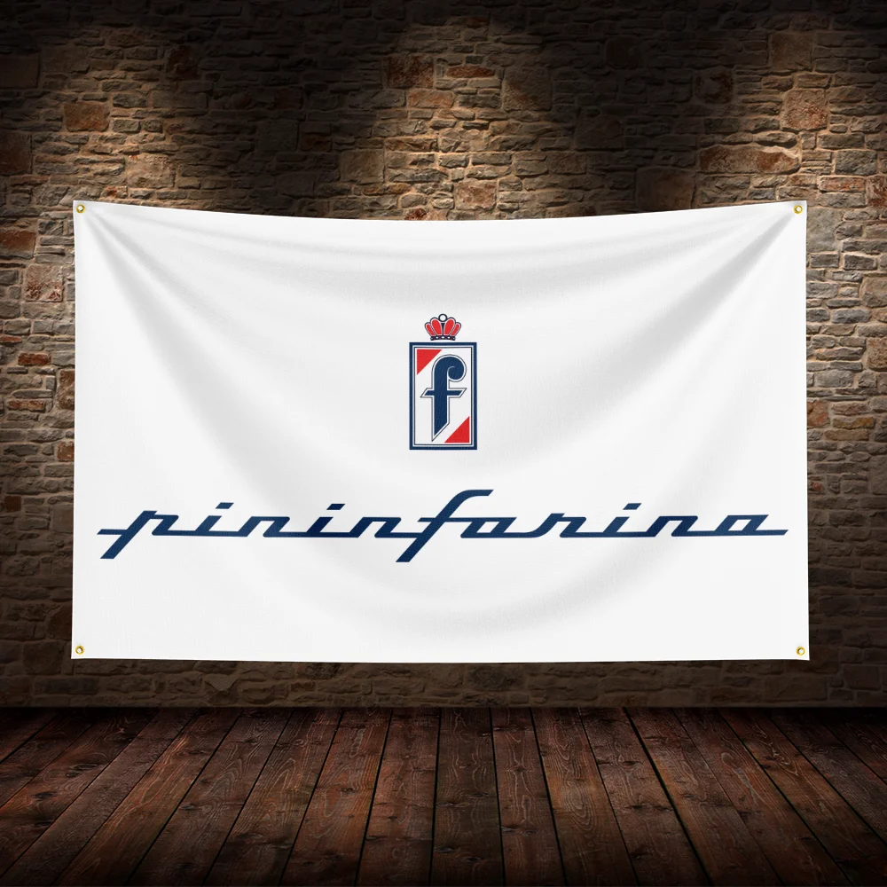 3x5 Ft P-Pininfarinas  Racing  Flag Polyester Printed Cars Flags for Room Garage Decor