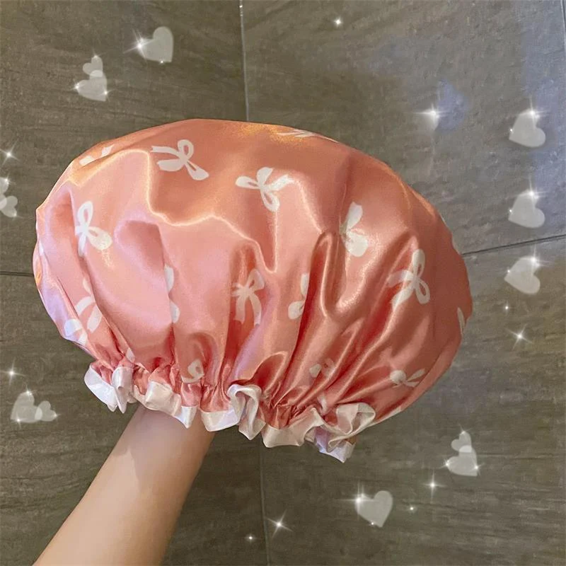 2/3/5pcs Double-Layer Waterproof Bath Cap Kitchen Oil Smoke Dust-Proof Head Cover New Model Bathroom Accessories Home Essentials
