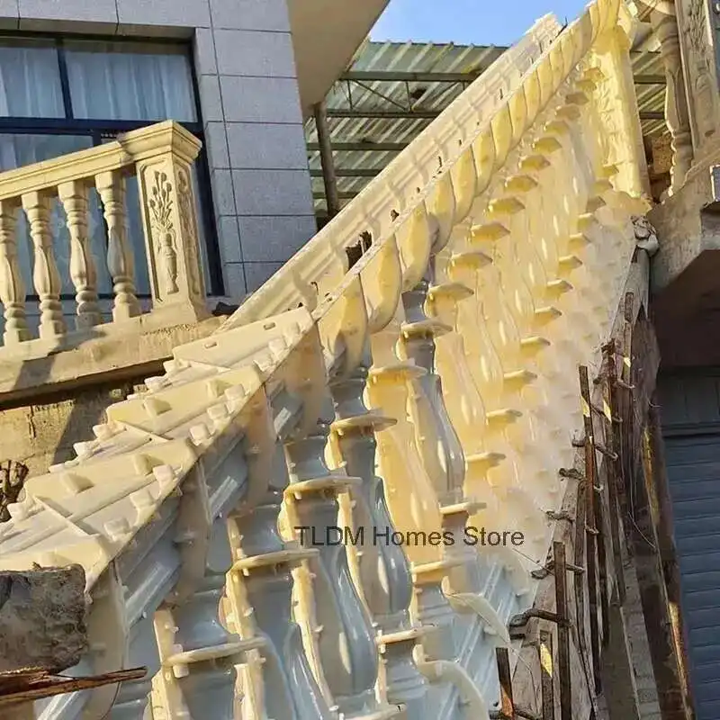European Roman Column Railing Mold for Villa Garden Buildings Mold Home Balcony Cast-in-place Cement Garden Fence Railing Mold