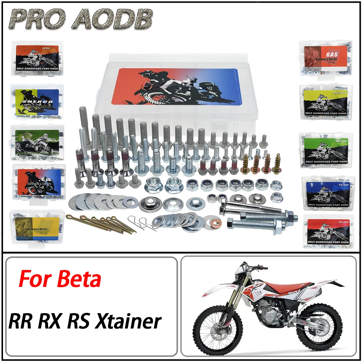 

Motorcycl screws Hardware Bolt Full Plastics Fastener Kit Suitable For Beta RR RX RS Xtainer enduro and dual sport models