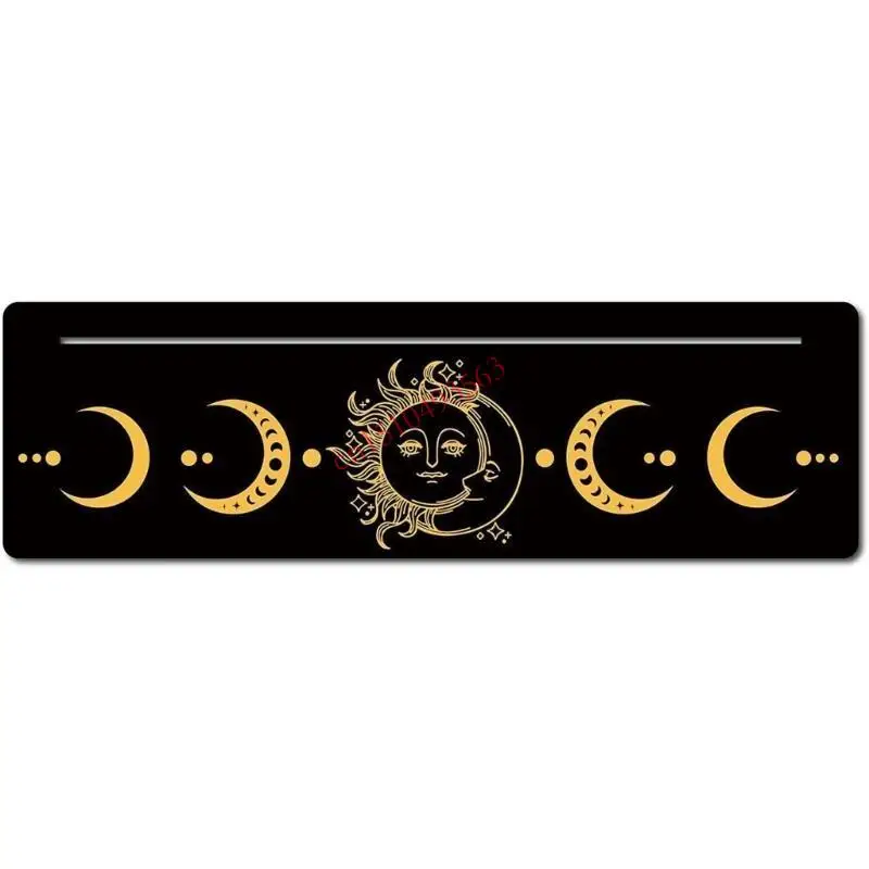 

Moon Rectangle Cards Holder Witch Divinations Tools Tarot Cards Stand 448C