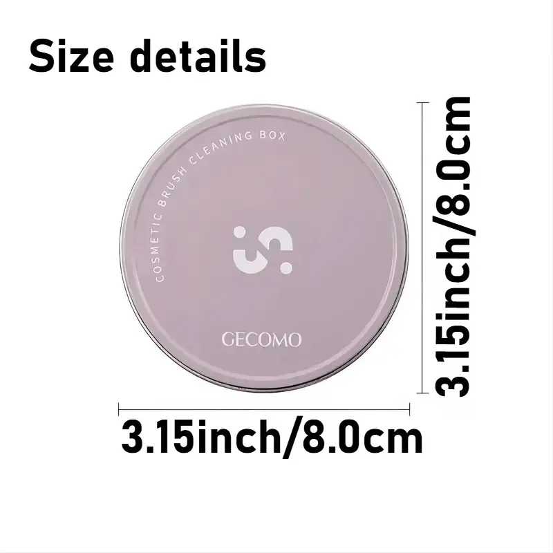 แปรงแต่งหน้าแปรงทําความสะอาด Quick Wash ฟองน้ํา Remover สีจากแปรงแต่งหน้าเครื่องมือสวิทช์อายแชโดว์สีแห้งสะอาดกล่อง