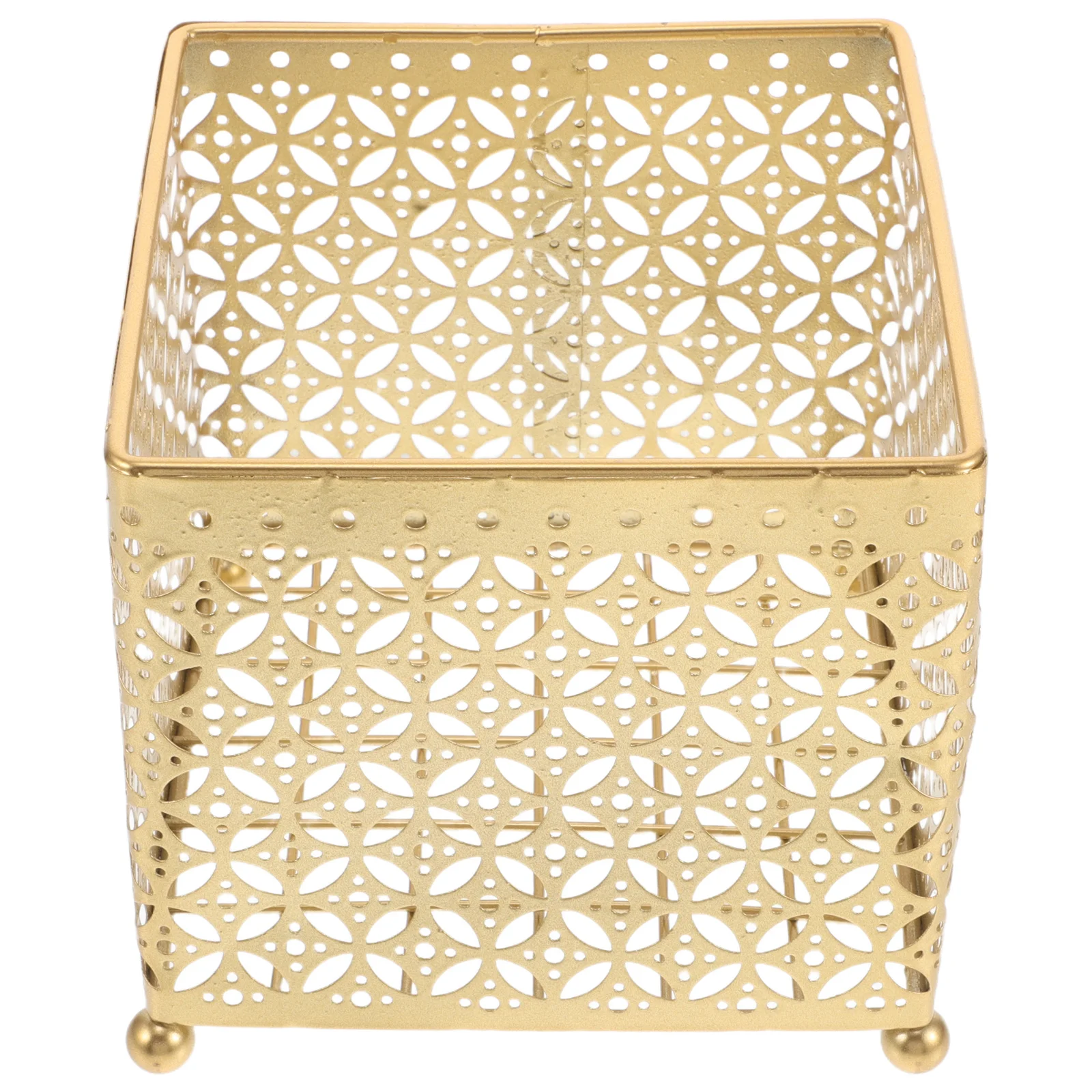 

Metal Storage Basket For Vanity Large Capacity Makeup Organizer Wire Mesh Bin Holder Desktop Perfume Lotion