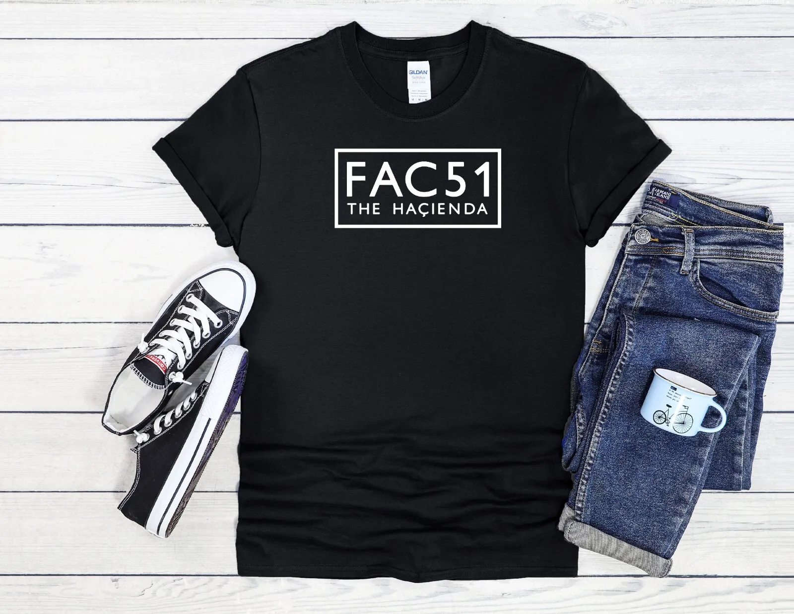 FAC51 Hacienda Camiseta Club icónico Hombres Mujeres Camisa unisex Sudadera con capucha Béisbol 4177