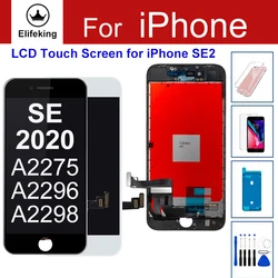 Pantalla LCD AAA SE2 para iPhone SE 2020 reemplazo de pantalla táctil A2296 A2275 A2298 sin píxeles muertos + vidrio templado + herramientas 100% probadas