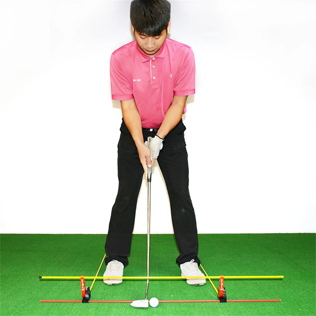 Entraîneur de swing de golf pour débutants, aide à l\'entraînement, guide fuchsia