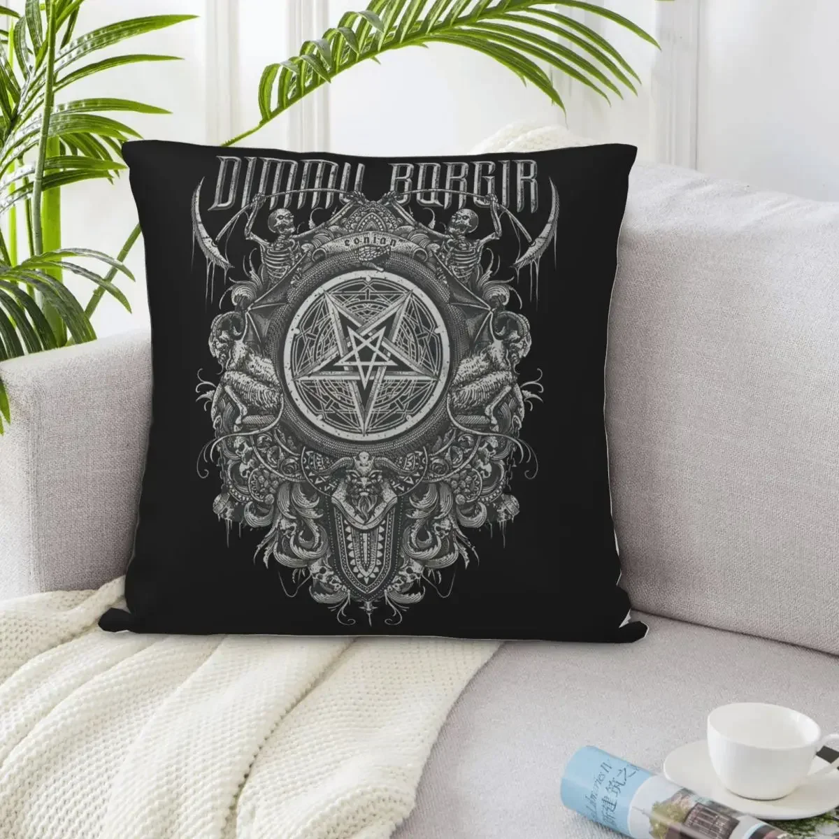 Dimmu Borgir Eonian Pentagram M L Xl Black Metal Wom Fashion Basic Hot Stylish Solid Color Pillow Case