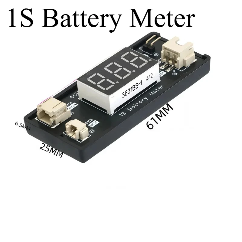 

Тестер заряда литиевых батарей 1S для аксессуаров дистанционного управления, электронный дисплей для FPV-дронов 1S