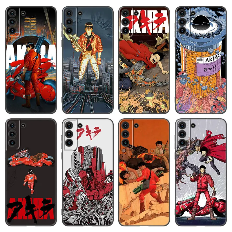 Akira 1988 Film Phone Case For Samsung Galaxy S22 S21 S20 Ultra FE S10E S10 Lite S9 S8 Plus S7 Edge Soft TPU Black Cover