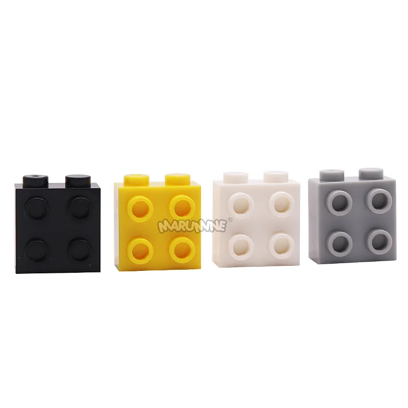 Marumine MOC 22885 Building Blocks Parts Technology 1x2x1.6 Side 4 Hole Brick 20PCS Classic Construction  Accessory Toys Model