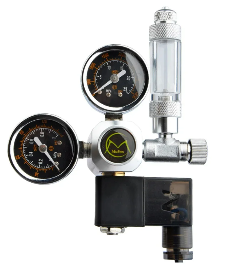 

Aquarium CO2 Regulator Magnetic Solenoid Kit Check Valve Fish Tank Accessories CO2 Control System Reactor Generator Set