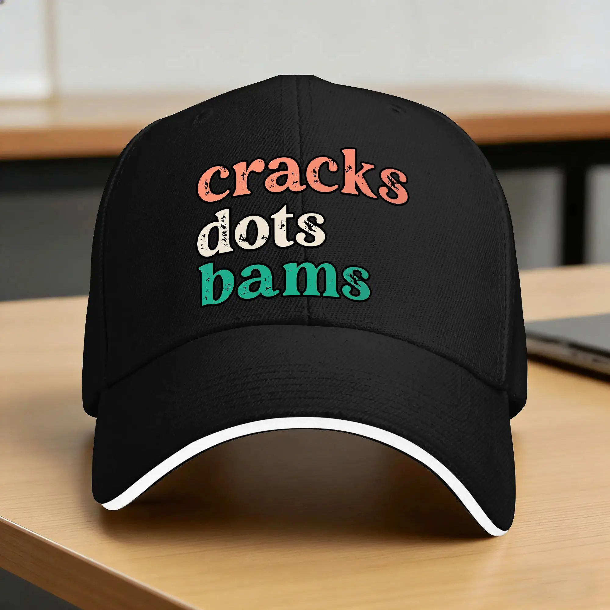 Cracks Dots Bams Mahjong Tile Baseball Cap  Tennis Skate Sun Visor Hip Hop Hats Female Male Streetwear Print Baseball Caps