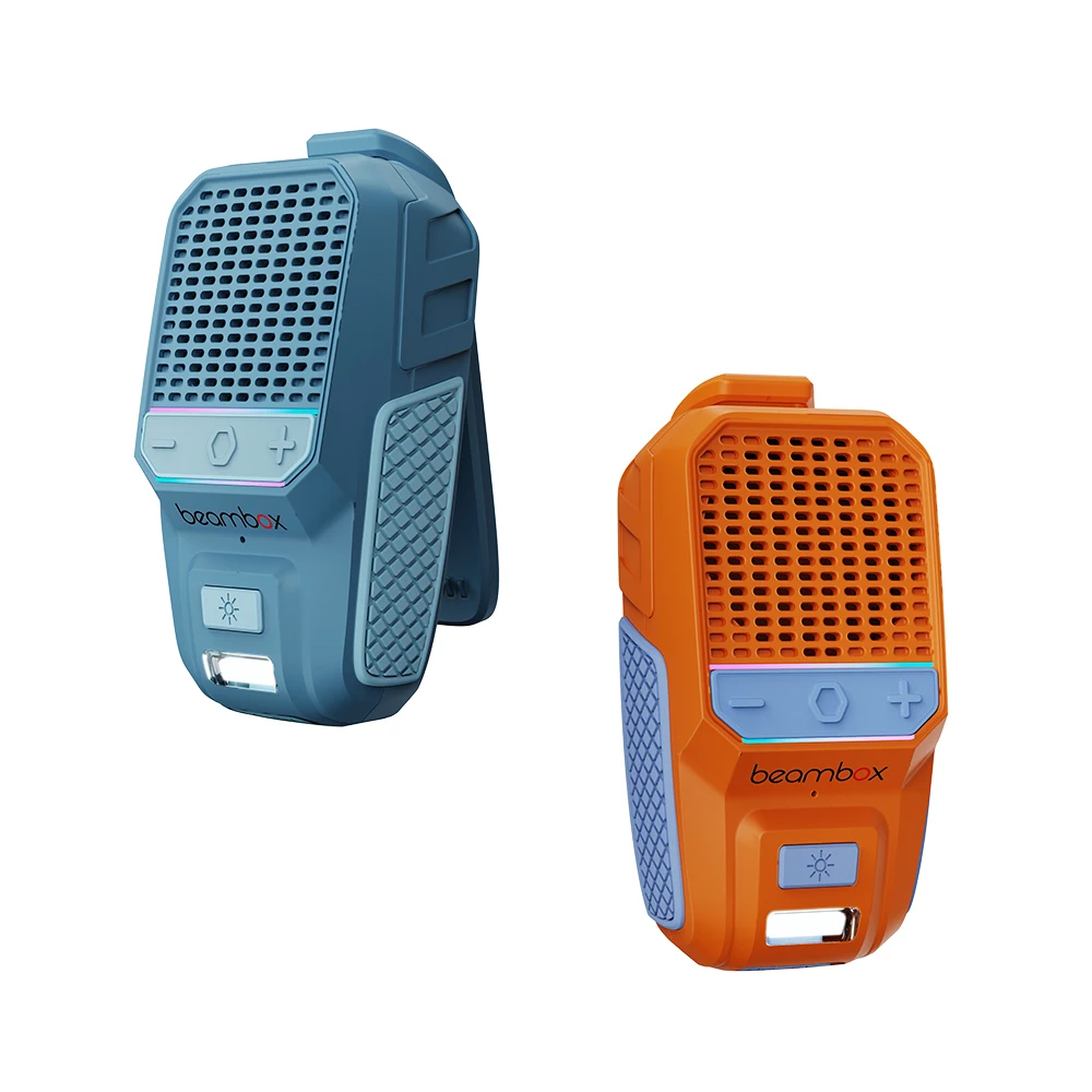 2025 Portable  Speaker Waterproof Mini Music Box RGB Wireless Battery-Powered Clip-on Outdoor Sports Hand-Free