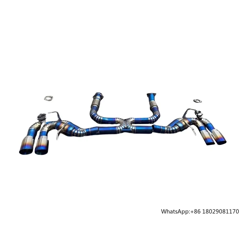 

Titanium catback exhaust system for Chevrolet c8 2020 with valve