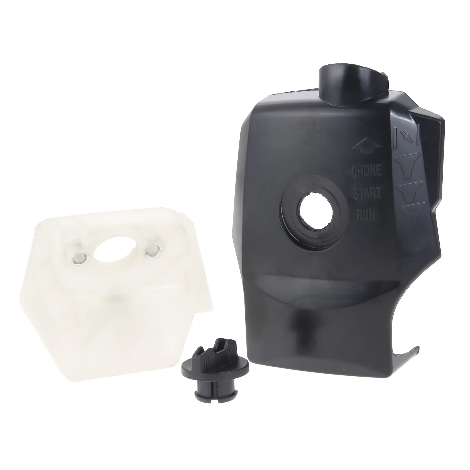 Kit de cubierta de filtro de aire de plástico para motosierras chinas, accesorios de jardín en blanco y negro, 2500, 25cc, Timberpro, Lawnflite