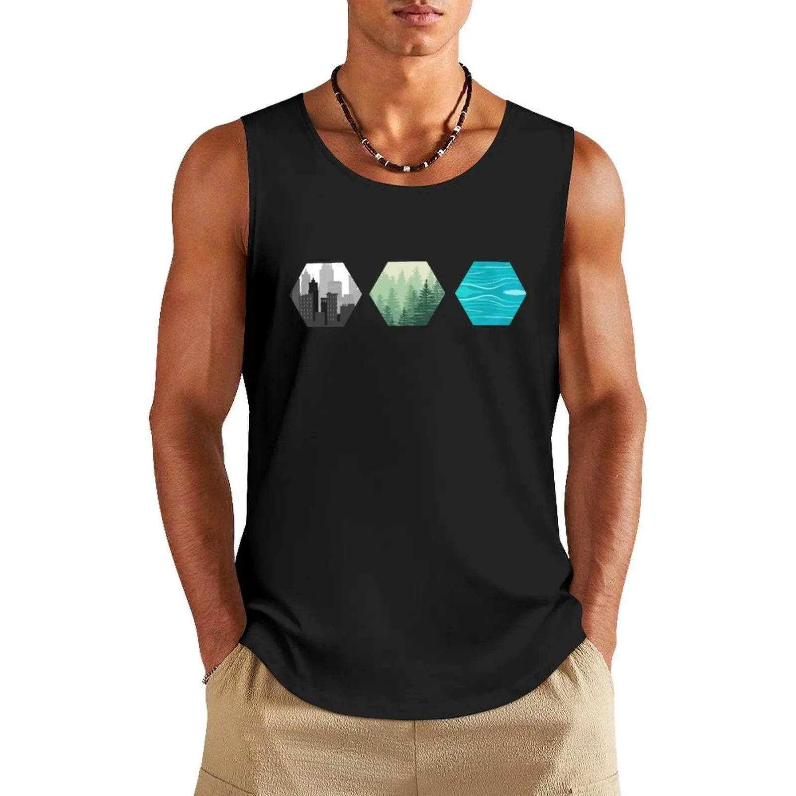 Terraforming Mars Resource Tiles Board Game Graphic - Tabletop Gaming Tank Top sleeveless Men's t-shirts tops gym top