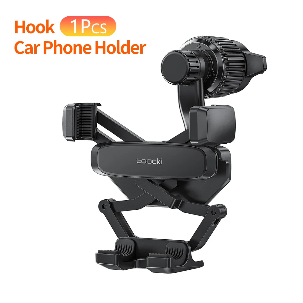 Toocki Universele Auto Telefoonhouder Bevestiging Auto Luchtrooster Automatische Vergrendelende Beugel 360° ° Windshield voor iPhone 17 16 15 Samsung Xiaomi