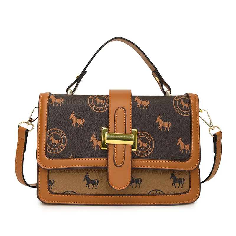 

2025 Korean Square Crossbody Bag for Women Minimalist Shoulder Handheld Purse Fashionable Handbag