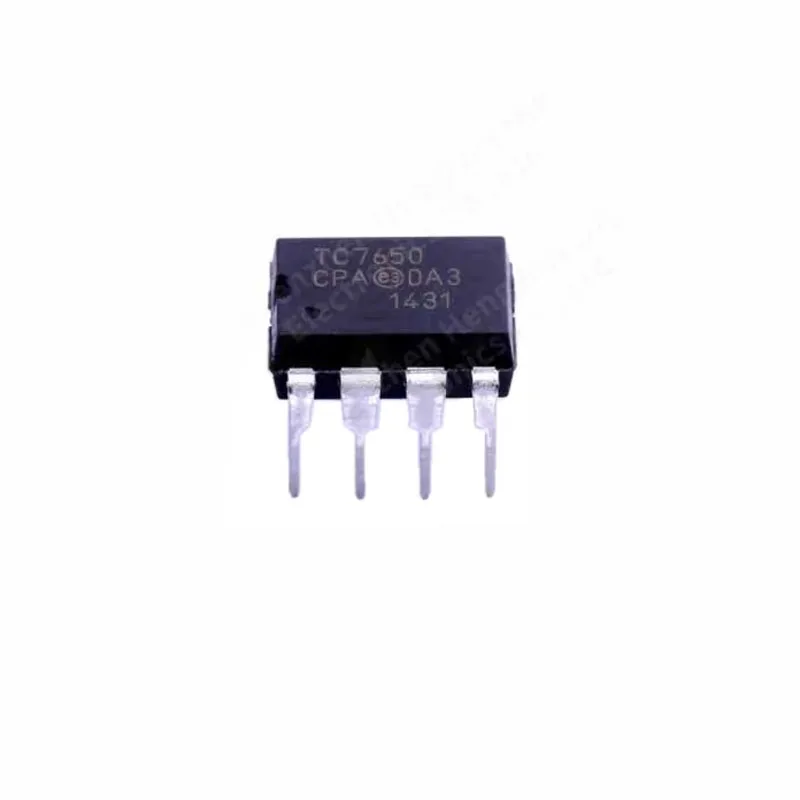 5PCS   The TC7650CPA operational amplifier is packaged in DIP-8