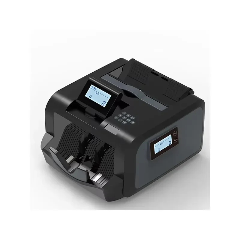 Banknote Currency Money Bill Note Counter Counting Machine with Dual/two/double LCD Display