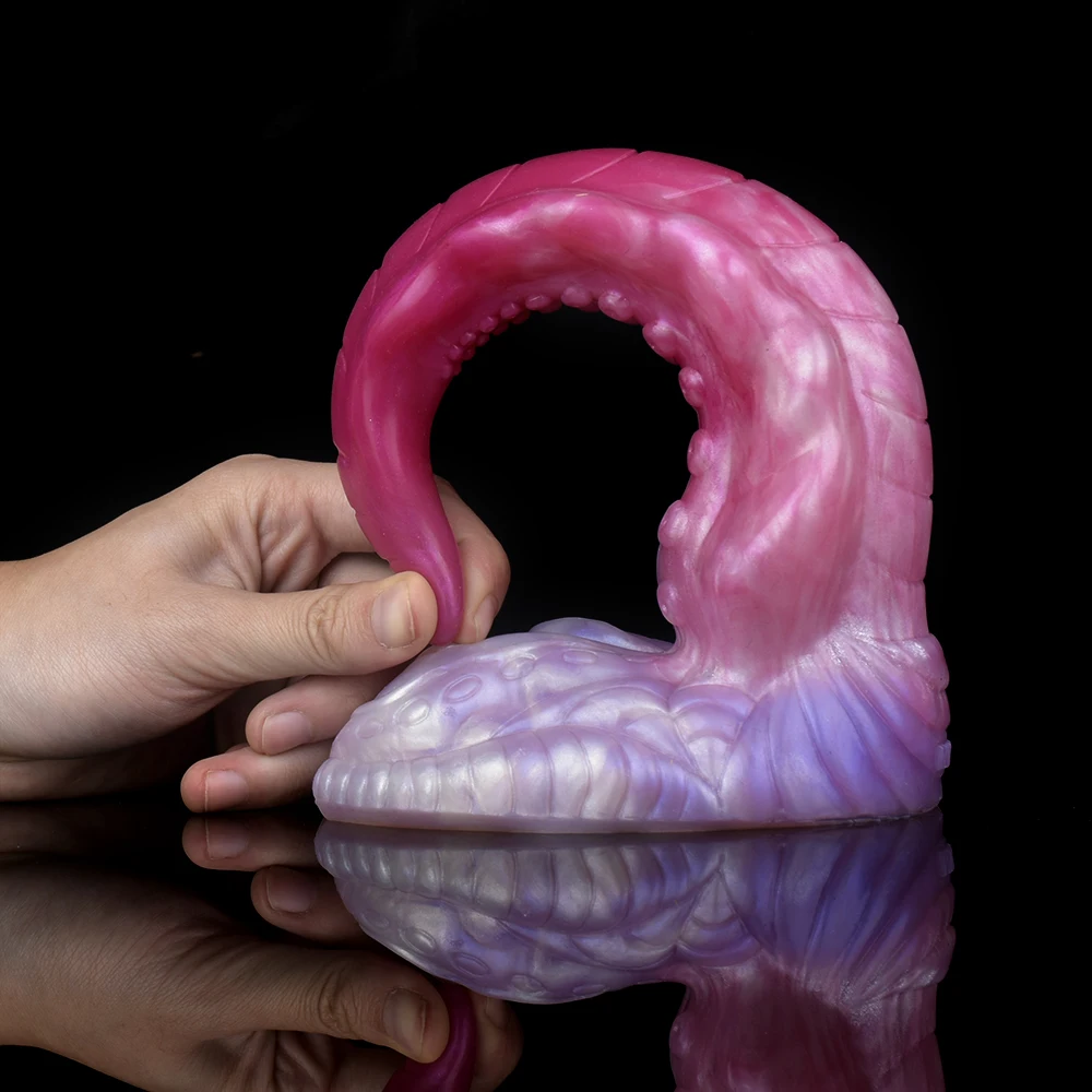 NNSX Curve Octopus Dildo With Suction Cup For G-spot Pointed Head Fantasy Animal Penis for Gay Women Adult Sex Toys Shop