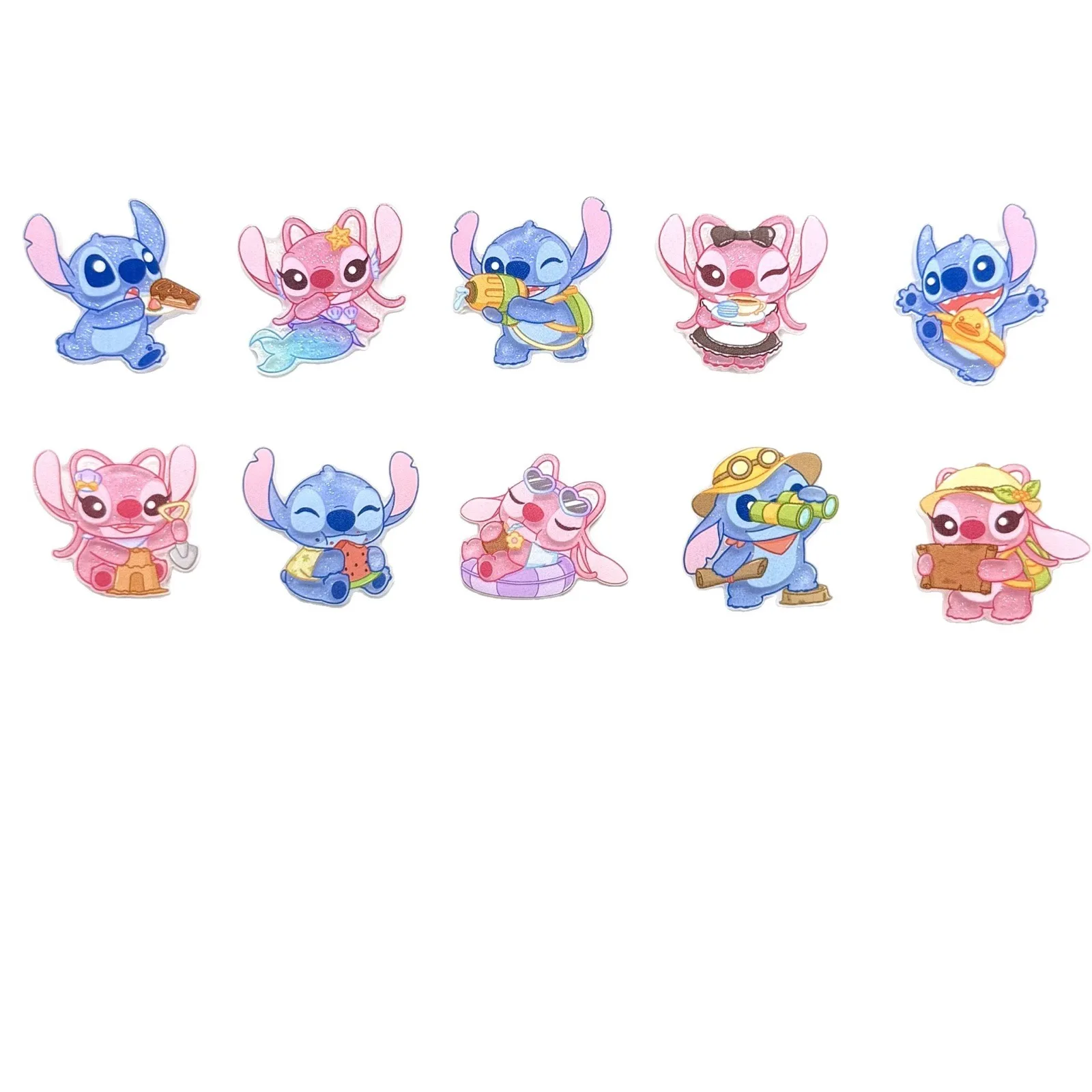 Miniso's new acrylic jewelry small accessories cute cartoon Stitch DIY