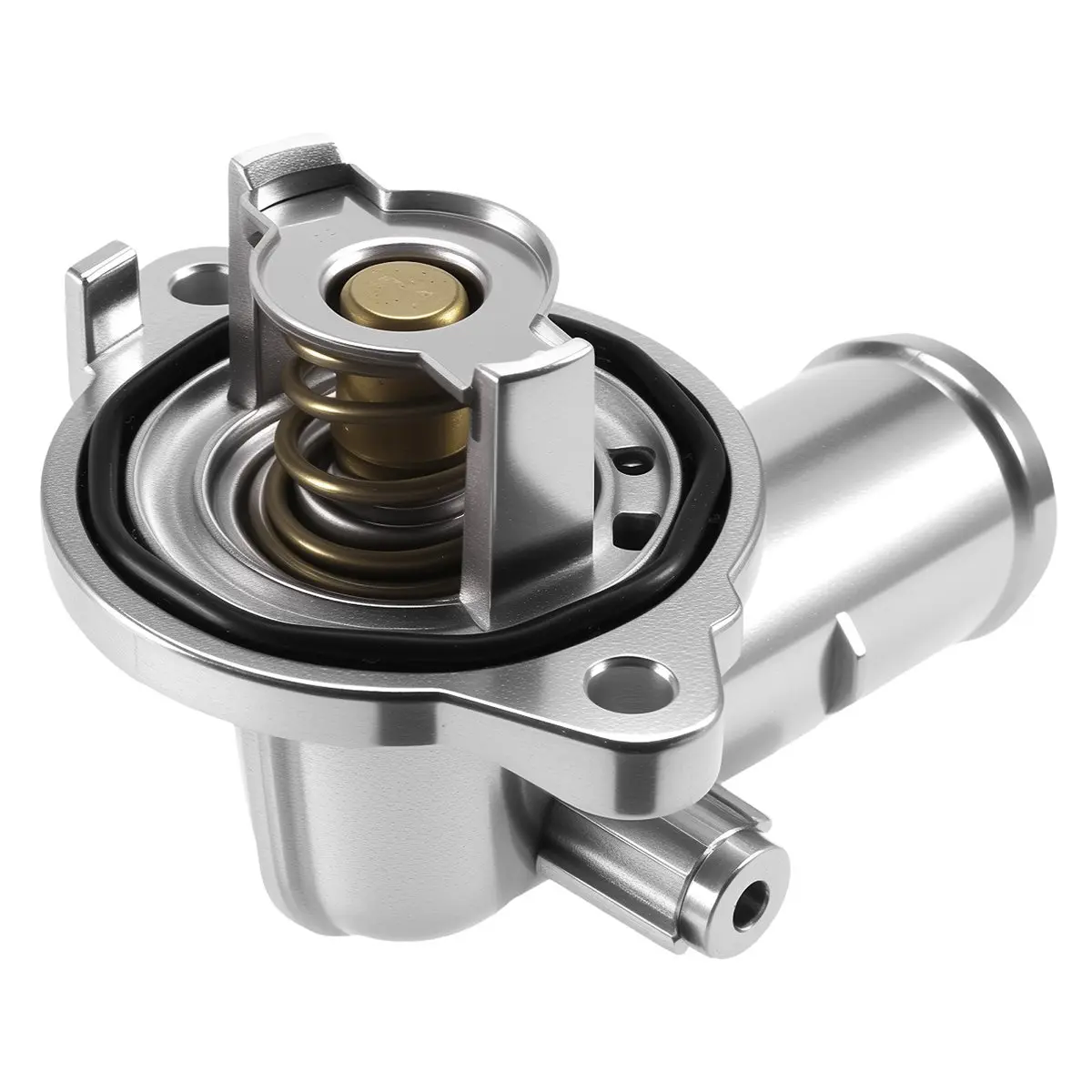 #04B Aluminium Coolant Thermostat for Maserati Levante Jeep Wrangler 3.0T,Thermostat,(Metal)