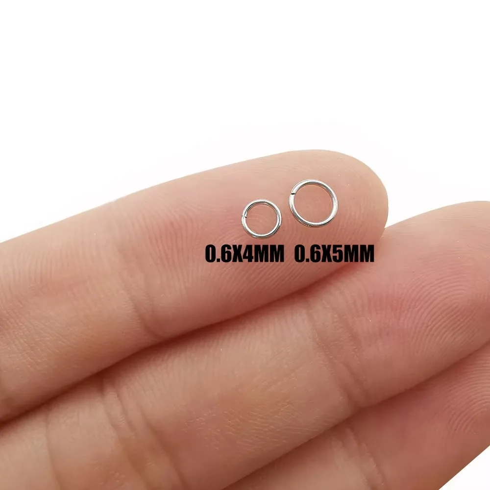 100 Stück Biegeringe aus Edelstahl, geteilte Ringverbinder für Halsketten, Armbänder, Zubehör, Schmuckherstellung – Detail 2